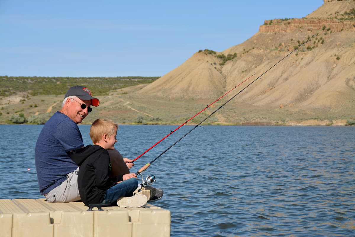 Fishing at Kenney Reservoir