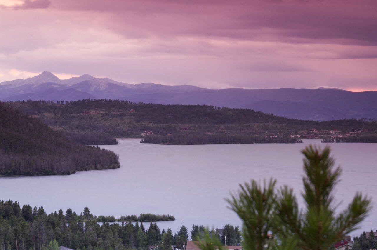 Sunset over Lake Granby