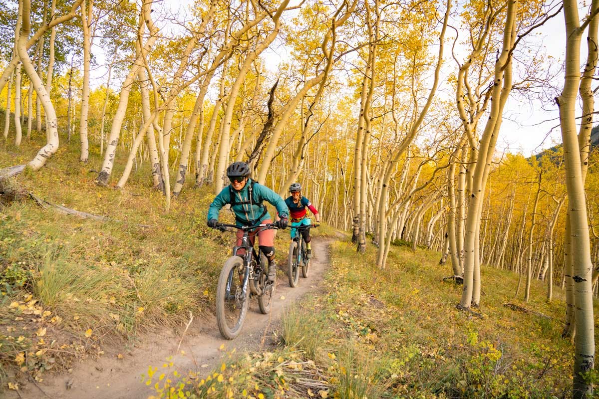 Fall singletrack mountain biking in Crested Butte