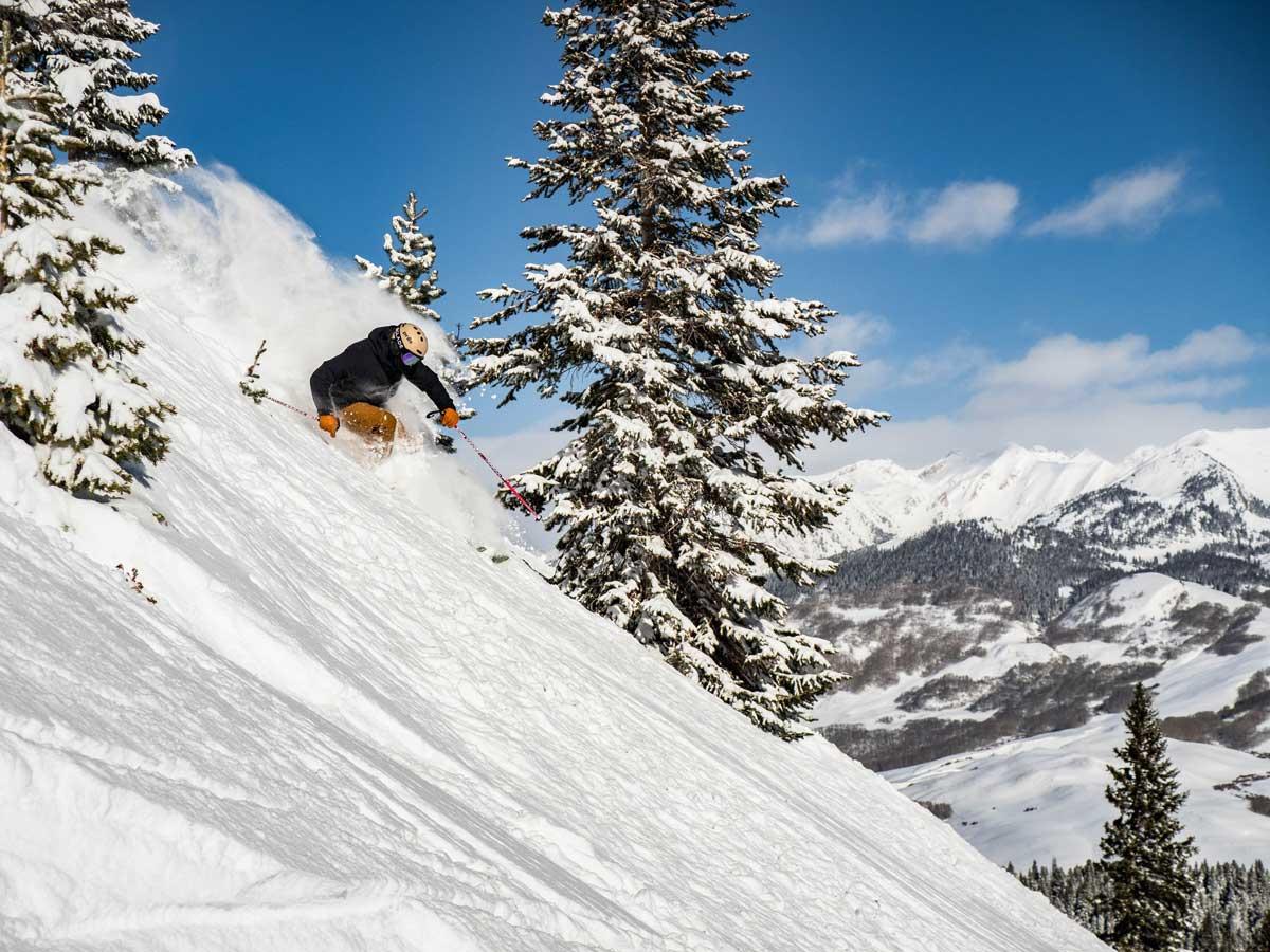 Steep terrain at Crested Butte Mountain Resort