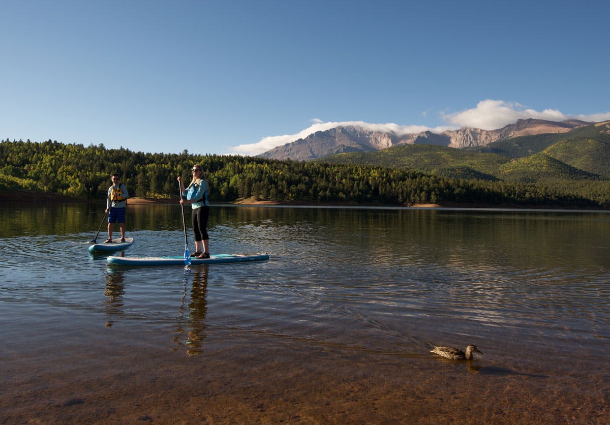 Stand up paddleboarding in Colorado Springs