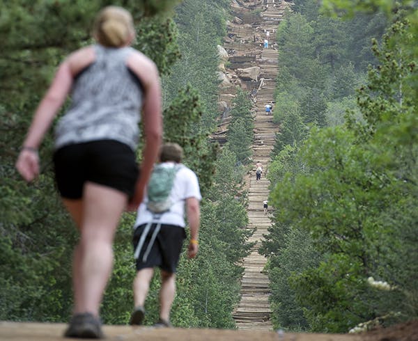 The Manitou Incline in Manitou Springs