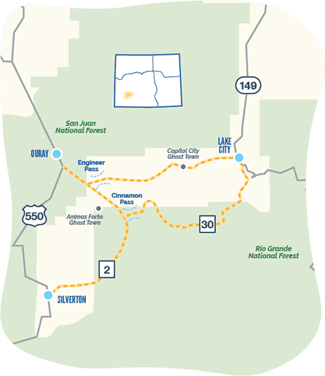 Alpine Loop map