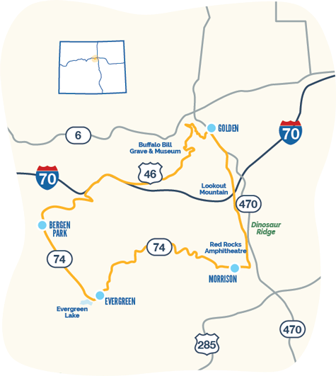 Lariat Loop map