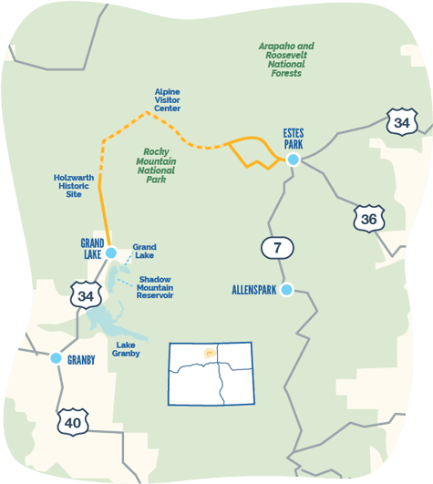 Trail Ridge Road map