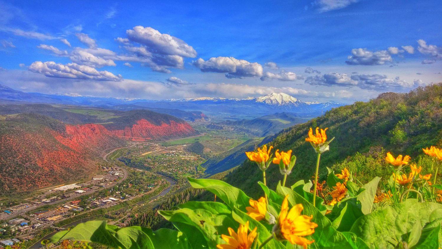 View from Red Mountain in Glenwood Springs