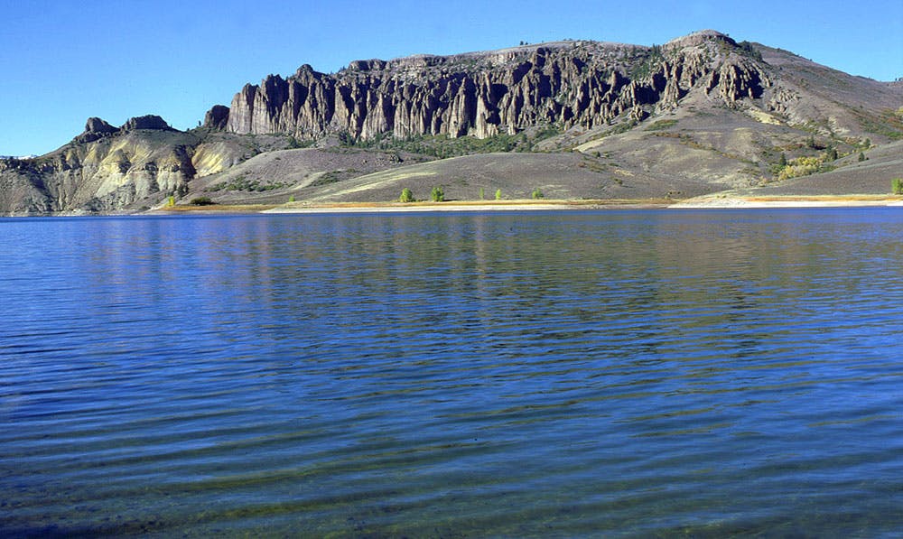 View from Colorado's Blue Mesa Reservoir, near Montrose and Gunnison, CO