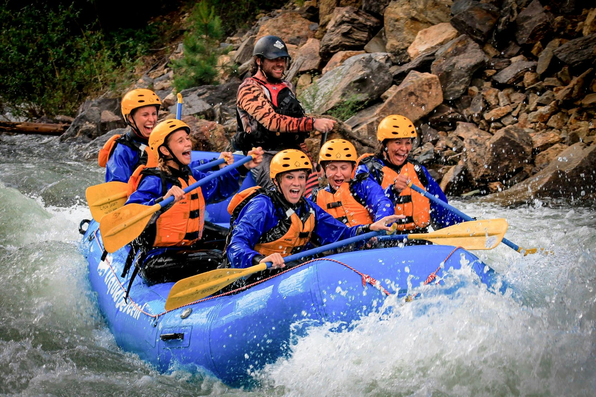 Whitewater rafting on Clear Creek