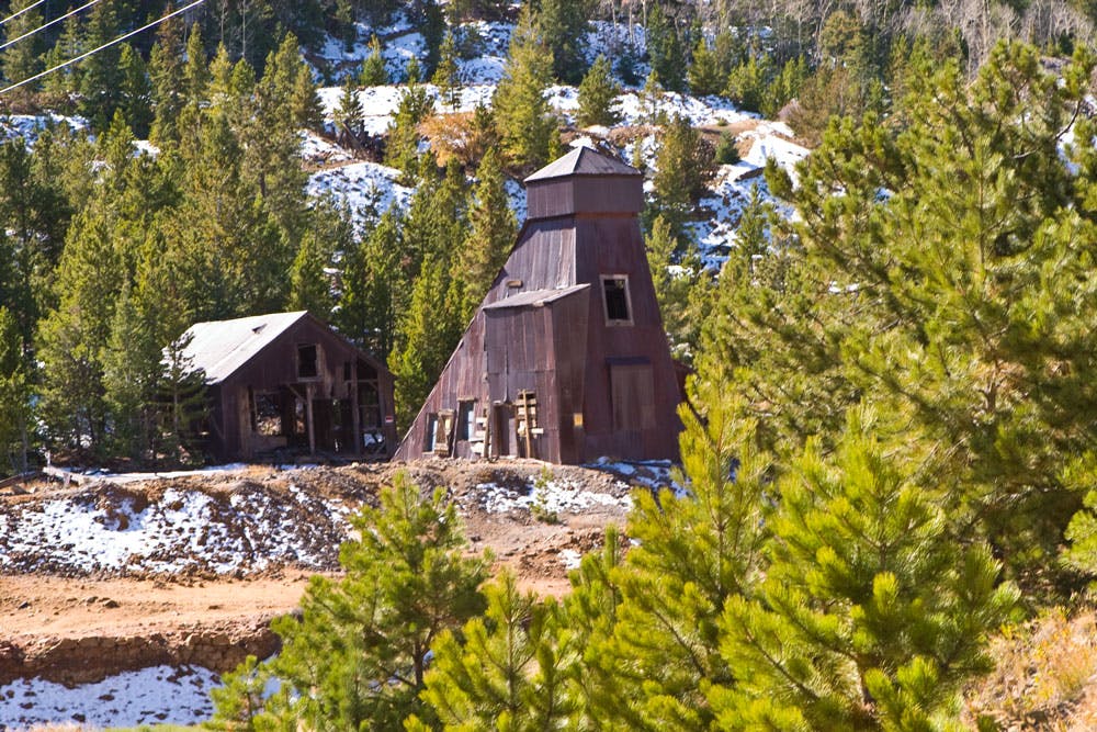 Historic mining structures near Creede