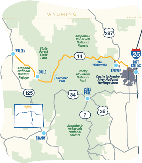 Cache la Poudre - North Park Map