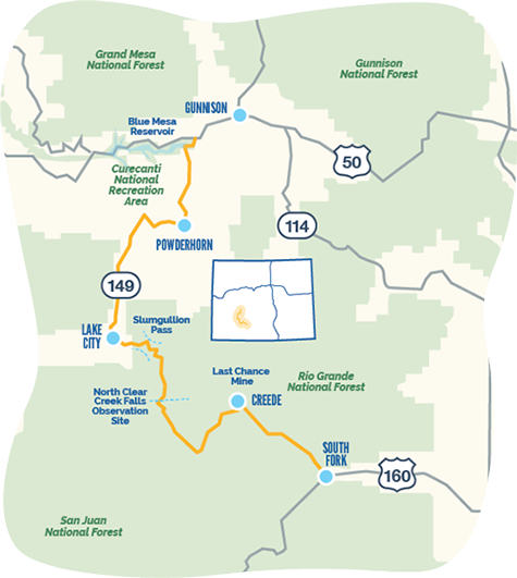 Silver Thread byway map