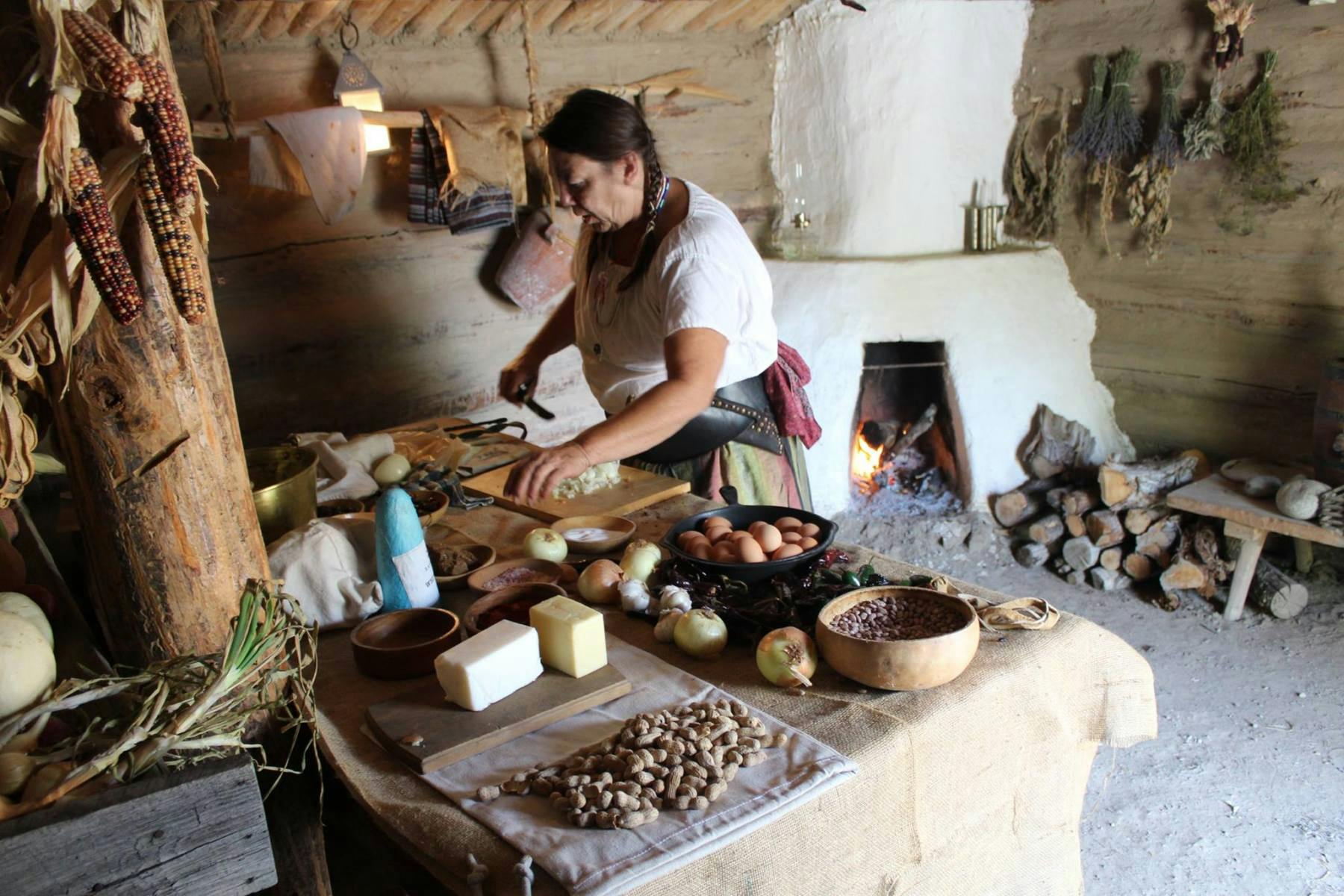 getting meals ready for folks that operated fort uncompahgre photo