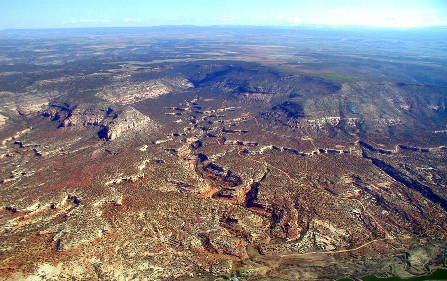 canyons of the ancients aerial view photo