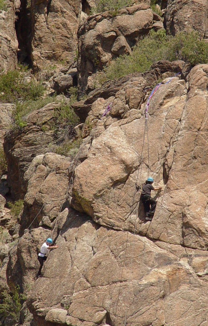 climbing on bob's rock photo