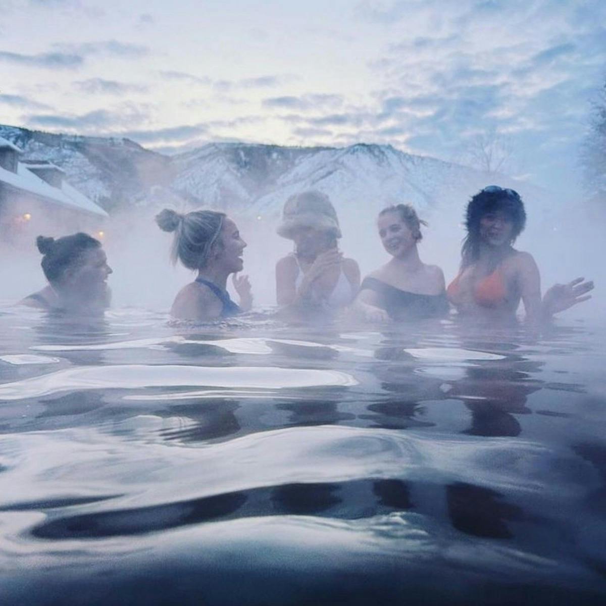 the glenwood hot springs resort is the perfect place to bring friends, open all year long.  photo 9