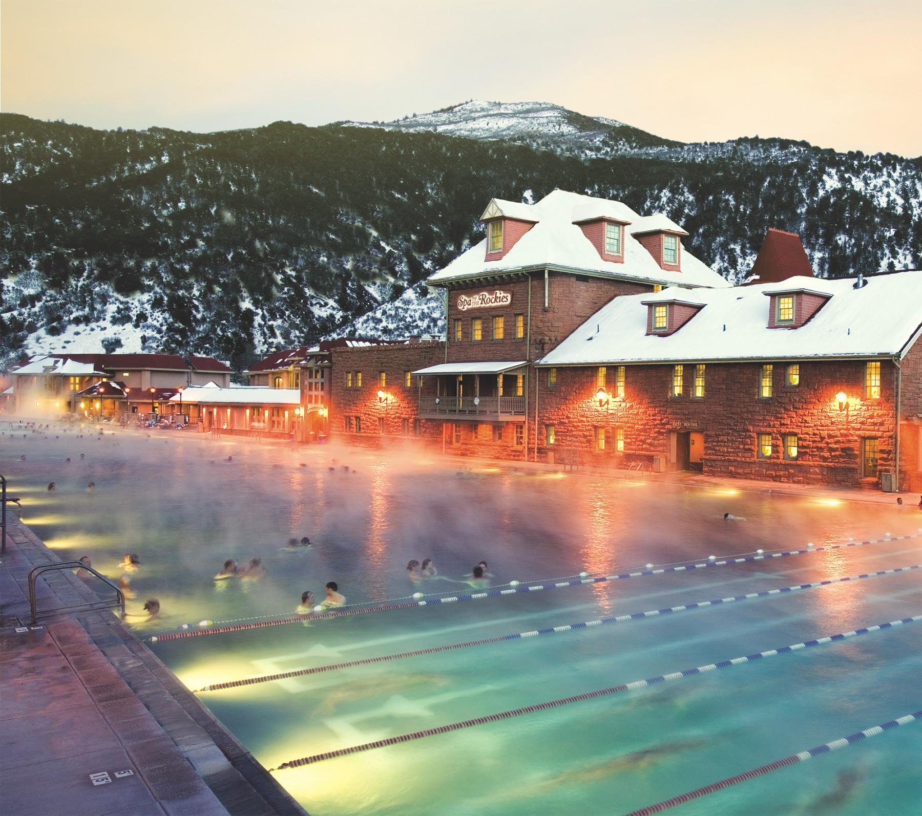 winter at glenwood hot springs photo 2