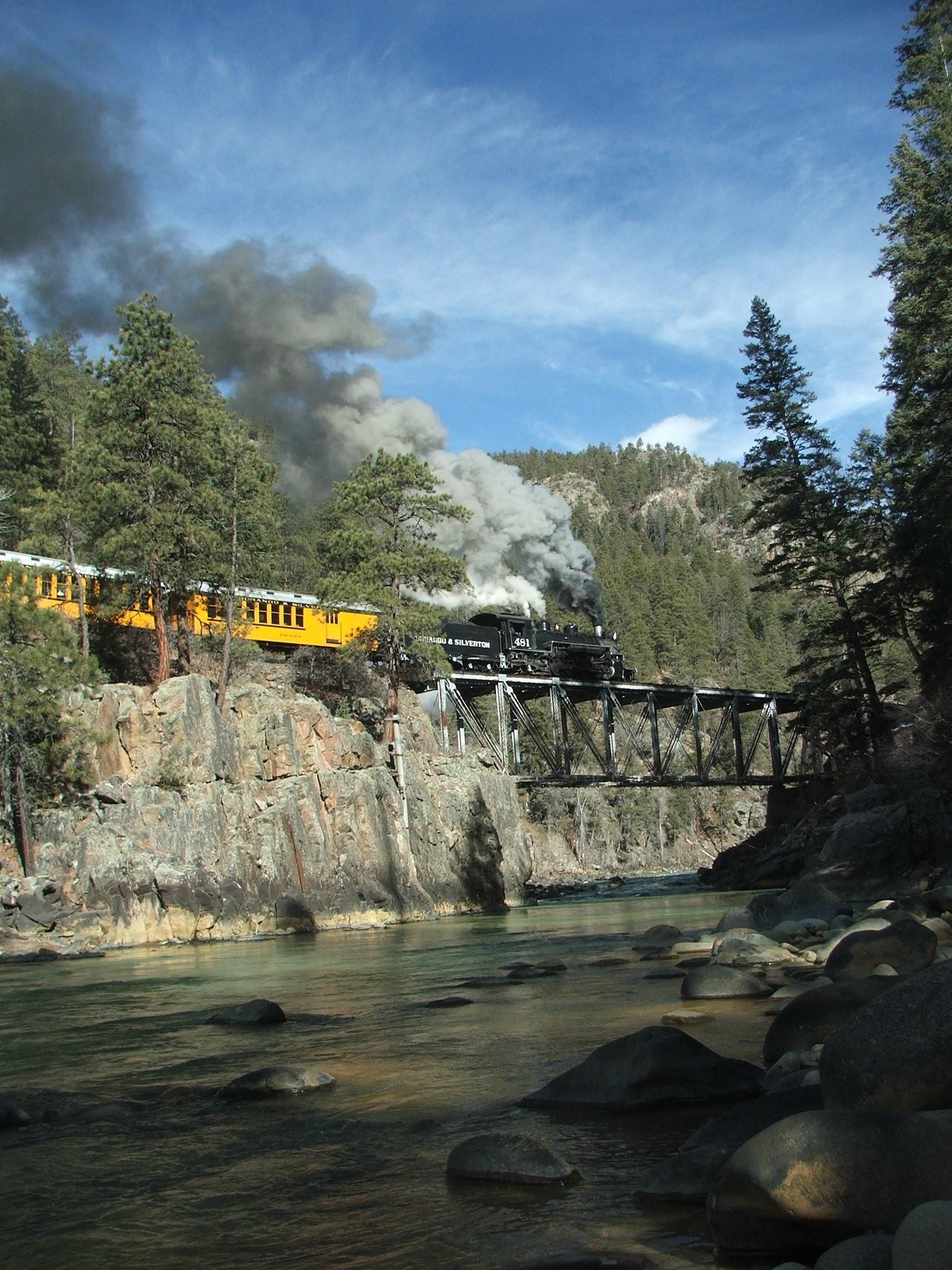 durango & silverton train on the highbridge photo