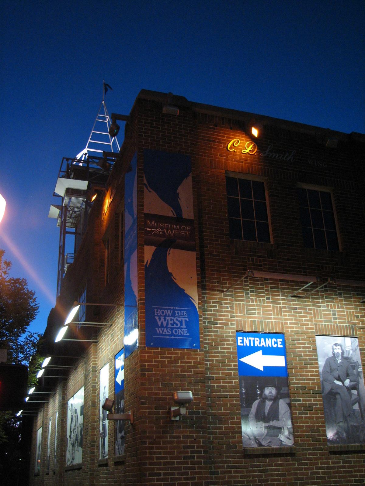 museum of the west at night. photo 2