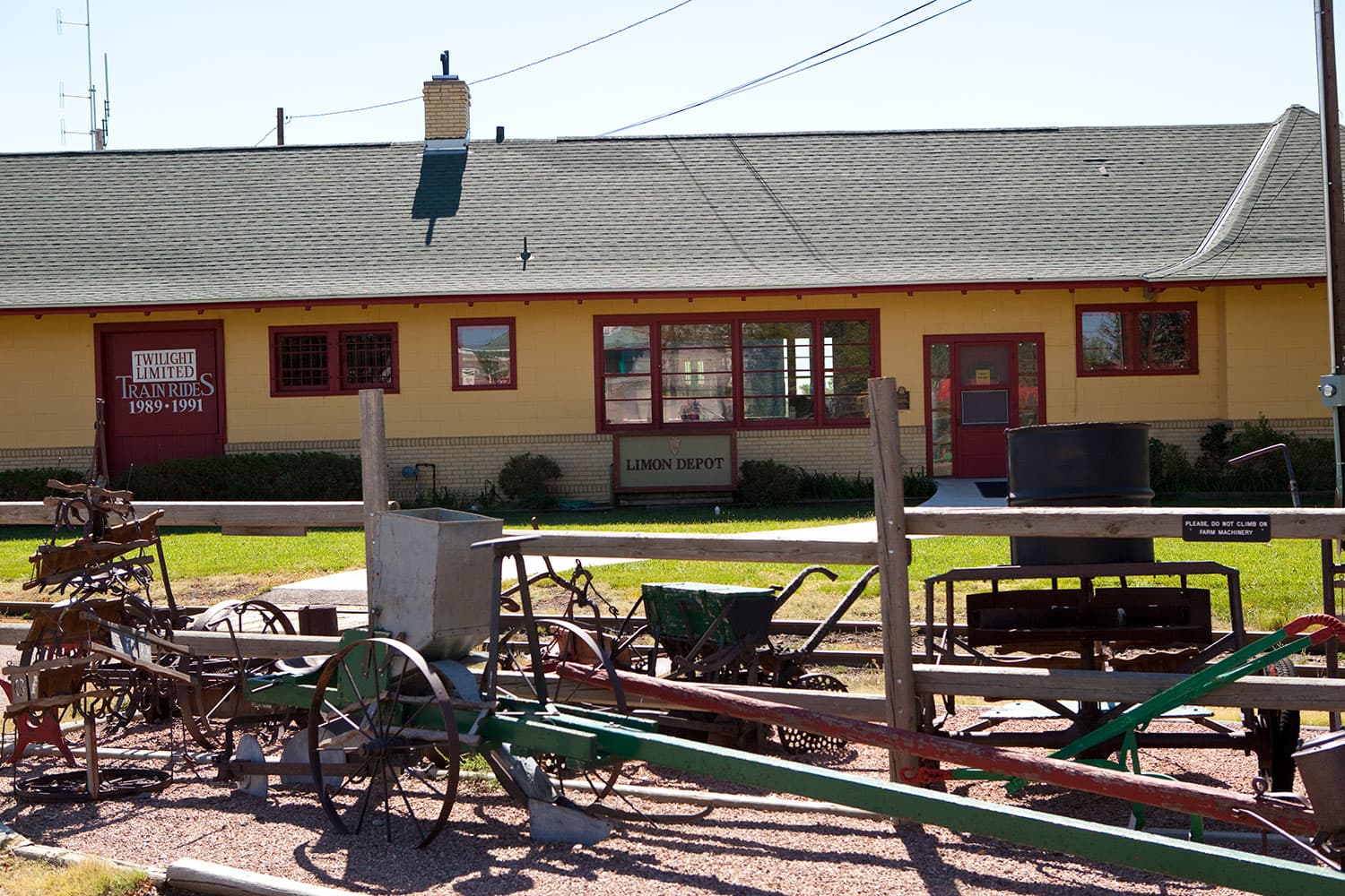 Outside the Limon Depot