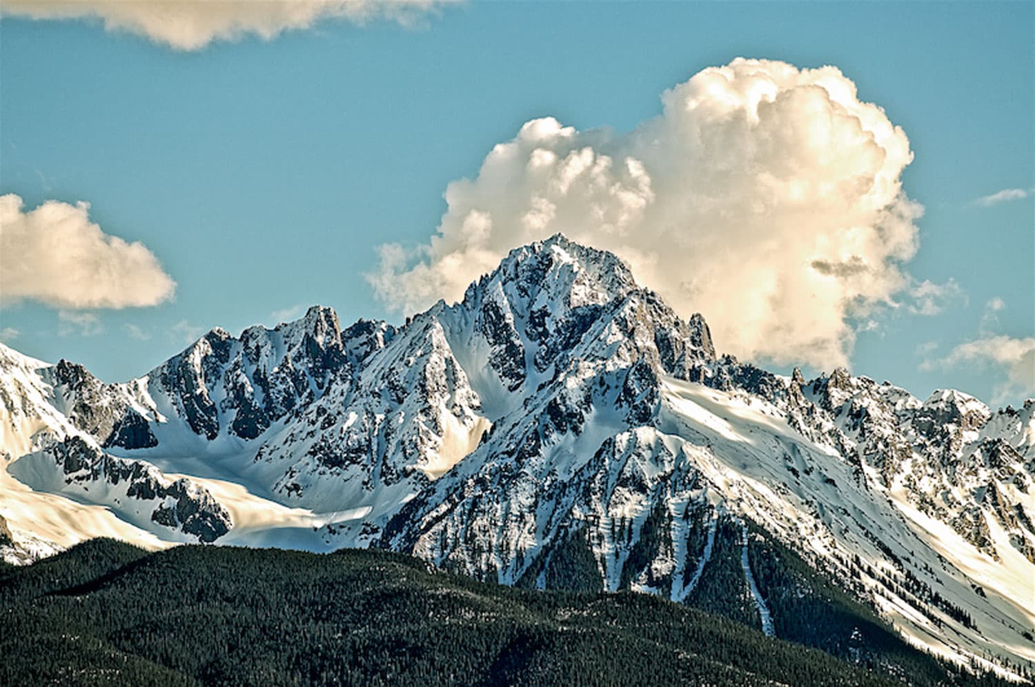 Mount Sneffels above Ridgway