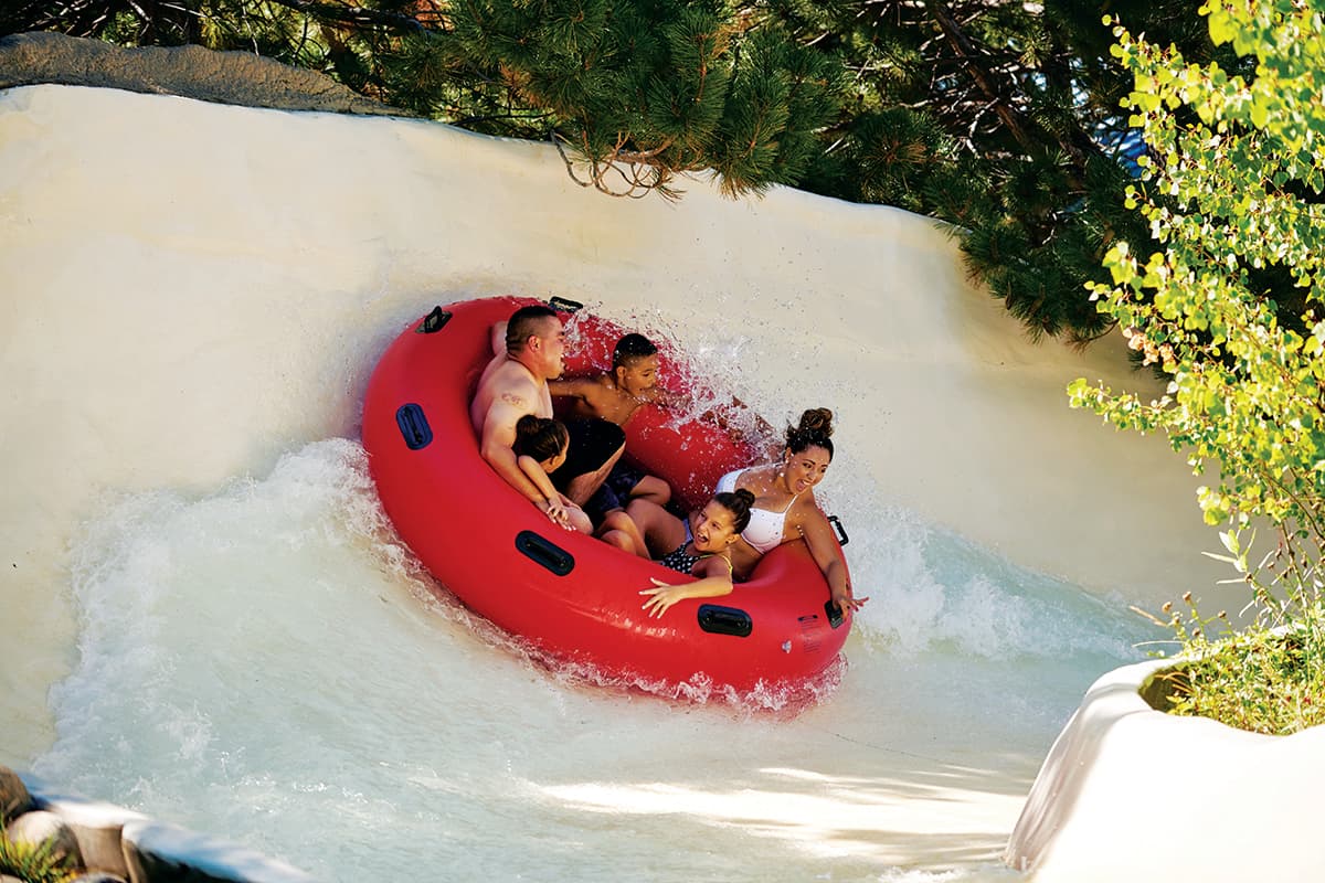 Spin around in the refreshing pools at Water World