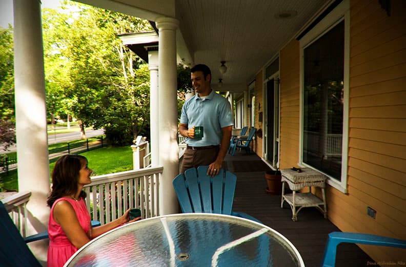 coffee on the front porch photo