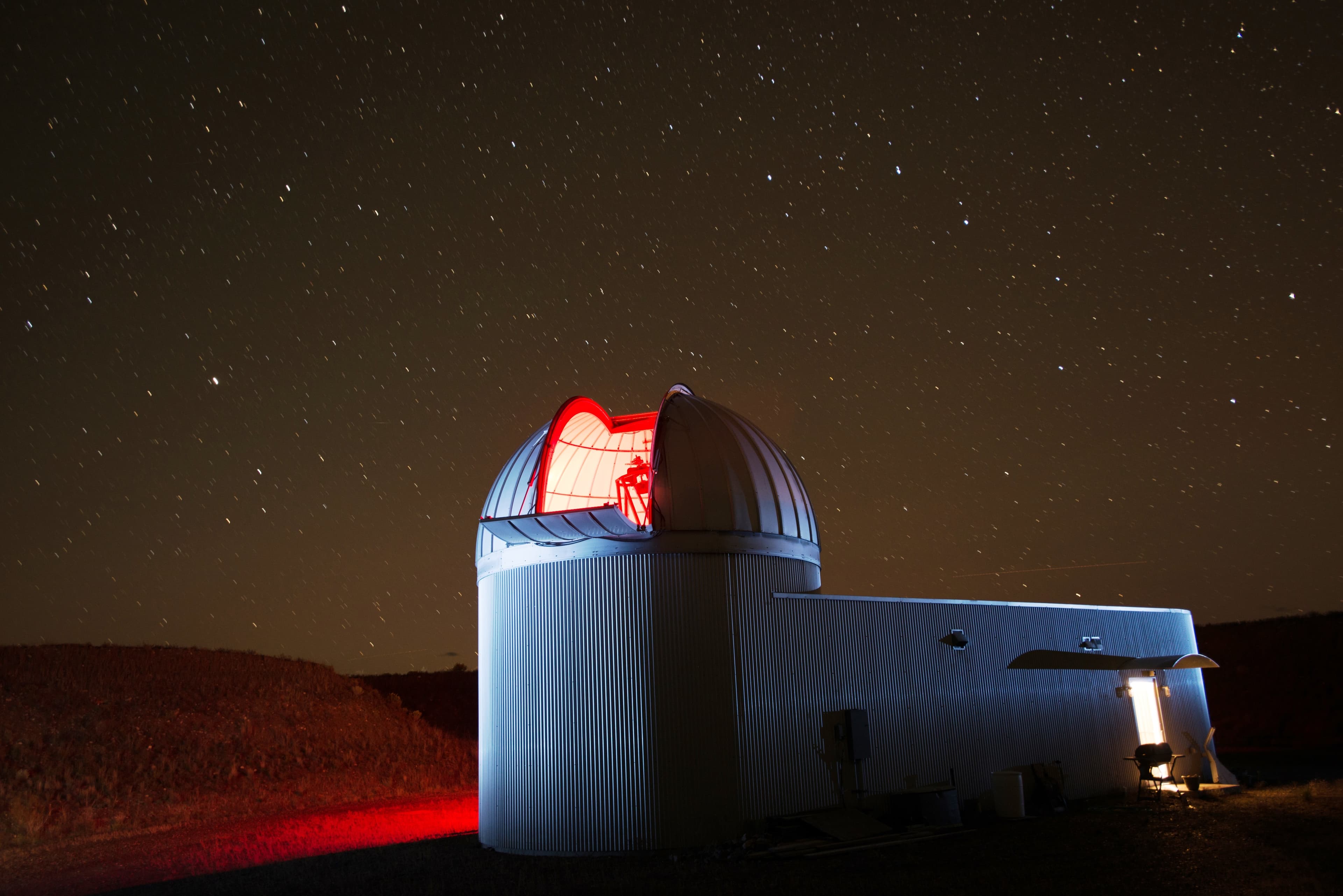gunnison valley observatory at night photo