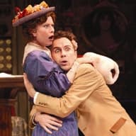 angela pierce and douglas harmsen in a flea in her ear. photo: terry shapiro photo