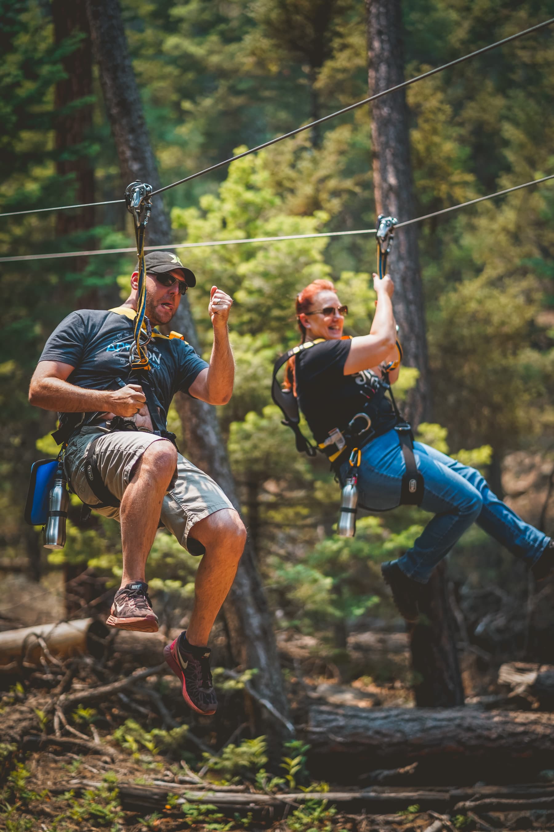 our durango zip line includes 606' dual racing spans photo 6