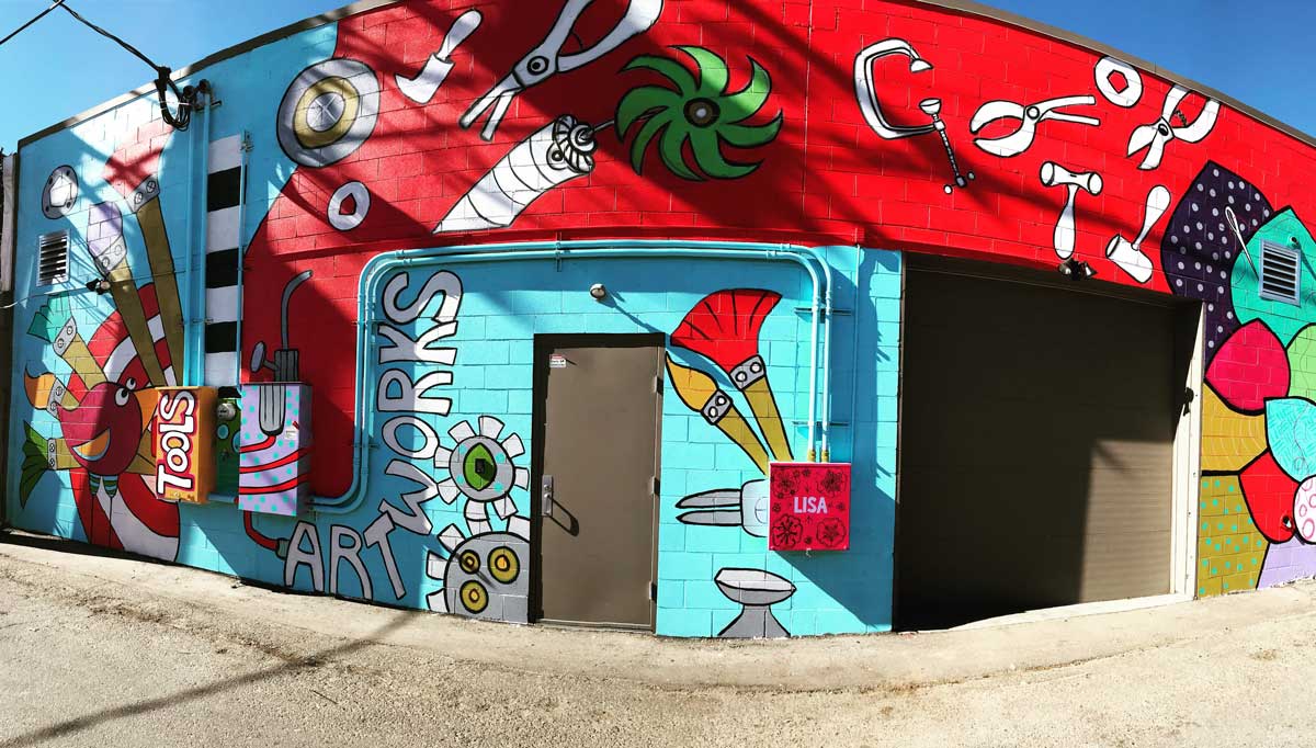 art tools mural by j.c. milner photo