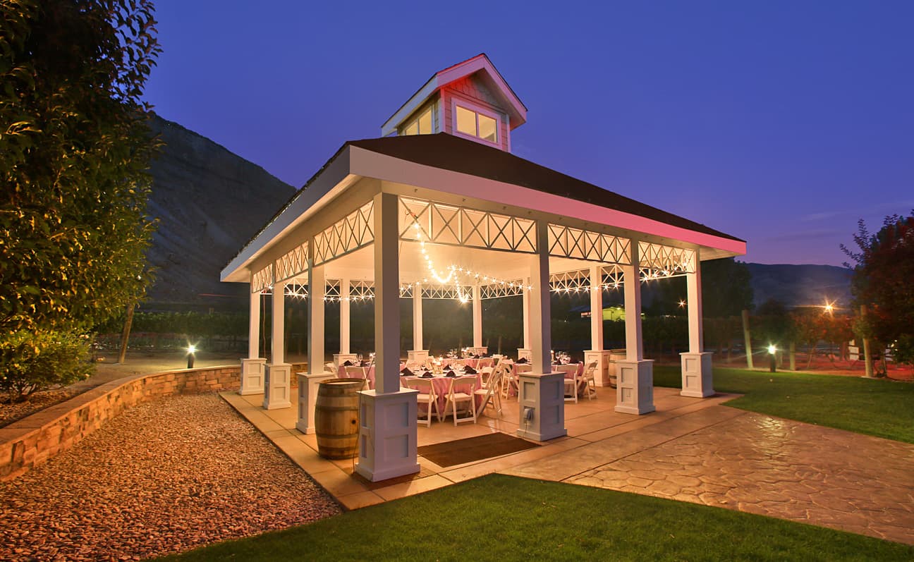 our pavilion is a popular venue for dinners, weddings and other celebrations. photo 7