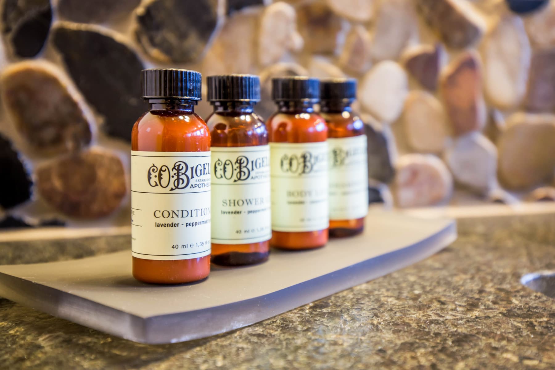 luxury bath products included with cabin and glamping tent rentals photo 11